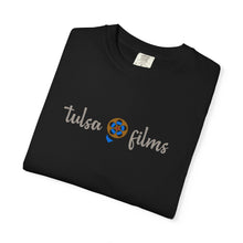 Load image into Gallery viewer, Tulsa Films Reto Logo Vintage Black Tee Shirt - Unisex